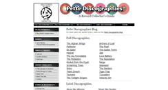 Desktop Screenshot of pettediscographies.com