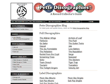 Tablet Screenshot of pettediscographies.com